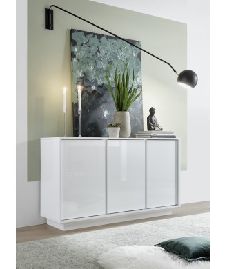 Aparador ICE de 3 portas, 137,1 x 42,4 x 78,2 cm