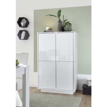 Armário ICE de 4 portas, 92x145x43 cm 