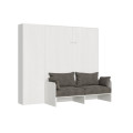 Cama de parede vertical Kentaro Sofà de 160 cm com coluna - ALESSIA 20