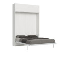 Cama de parede vertical Kentaro de 160 cm com armário de parede Vasistas 