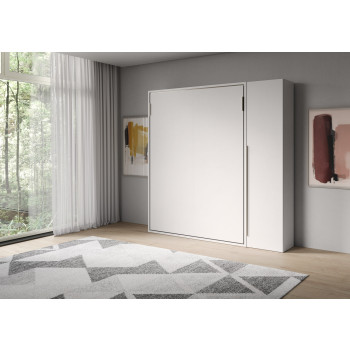 Mod. Versia cama de casal 160 com guarda-roupa de 1 porta (esquerda/direita) - 160 Versia cama de casal dobrável com guarda-roupa de 1 porta (direita) cor argila