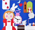 Relógio Alice no País das Maravilhas 94 Pirondini