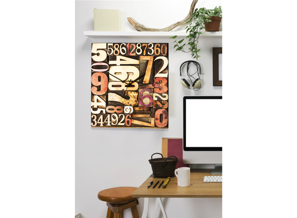 Relógio COM NÚMEROS G1682 PINTDECOR
