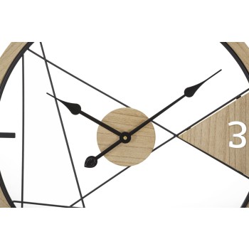 RELÓGIO DE PAREDE COM DESIGN GEOMÉTRICO