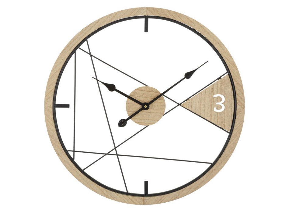 RELÓGIO DE PAREDE COM DESIGN GEOMÉTRICO