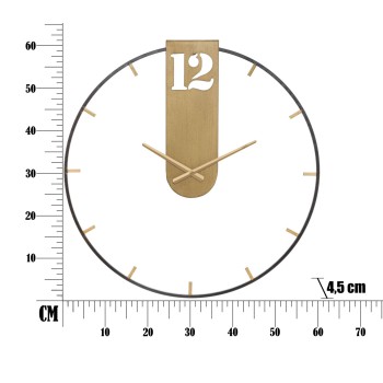 RELÓGIO DE PAREDE DOURADO