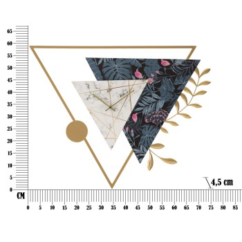 RELÓGIO DE PAREDE TRIANGULAR
