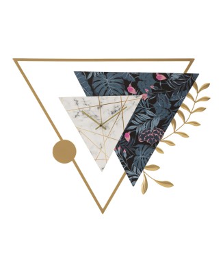 RELÓGIO DE PAREDE TRIANGULAR