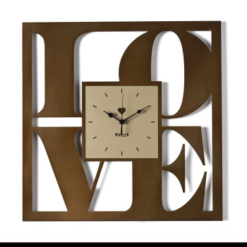 Relógio de parede LOVE Arts and Crafts Designer