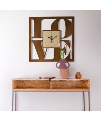 Relógio de parede LOVE Arts and Crafts Designer