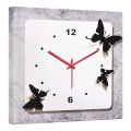Relógio Borboletas Pretas G4618 Pintdecor