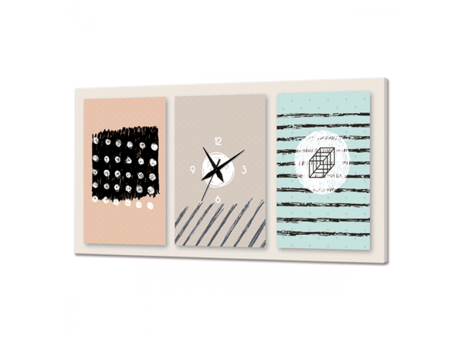 Relógio de formas abstratas G3584 PINTDECOR
