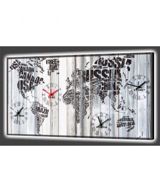 Relógio Mundial Luminoso GL3534 PINTDECOR