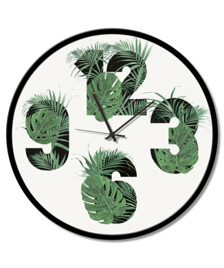 Relógio LEAF NUMBERS GTO6584 PINTDECOR