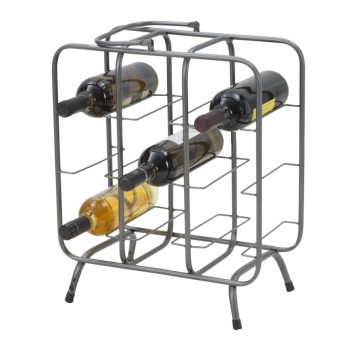 SUPORTE QUADRADO PARA GARRAFAS (9 LUGARES)