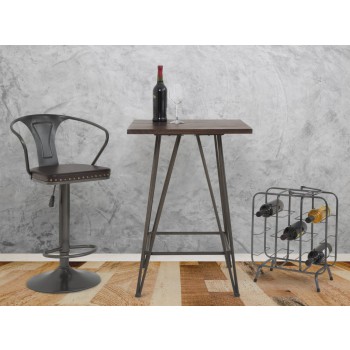 SUPORTE QUADRADO PARA GARRAFAS (9 LUGARES)