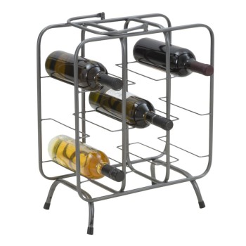 SUPORTE QUADRADO PARA GARRAFAS (9 LUGARES)
