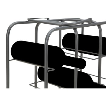 SUPORTE QUADRADO PARA GARRAFAS (9 LUGARES)