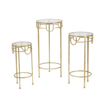 Conjunto de telefone dourado, 3 peças
