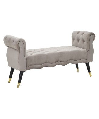 BANCO PARIS CINZA/DOURADO
