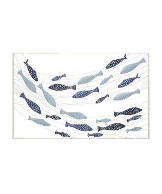 PAINEL DE PAREDE COM PEIXES