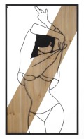 PAINEL DE PAREDE DE FERRO E MADEIRA