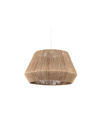 Luminária de teto Crismilda, feita 100% de juta com acabamento natural, Ø 50 cm