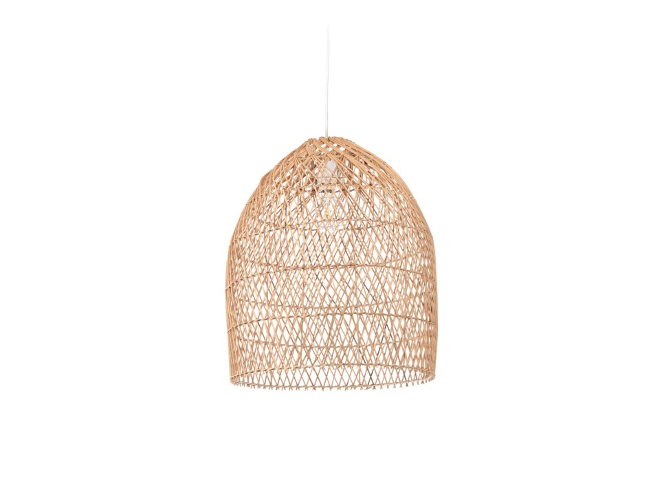 Luminária de teto Domitila em rattan com acabamento natural Ø 44 cm
