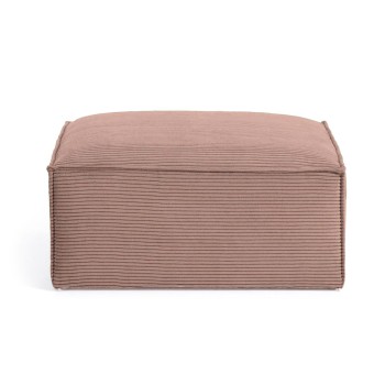 Banqueta Blok em veludo cotelê