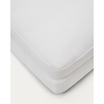 Banqueta Gala branca 90 x 90 cm