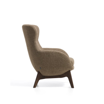 Poltrona Adiran em chenille grosso
