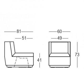 Poltrona modular Big Cut Plust