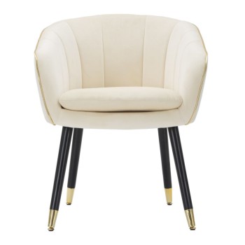 POLTRONA PARIS CREME/DOURADA