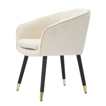 POLTRONA PARIS CREME/DOURADA