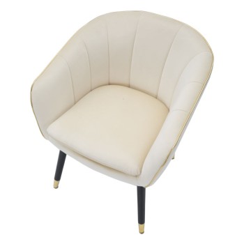 POLTRONA PARIS CREME/DOURADA