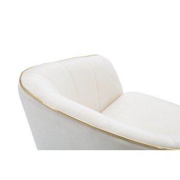 POLTRONA PARIS CREME/DOURADA