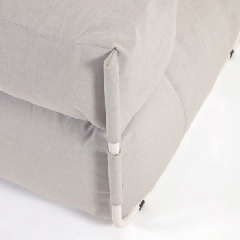 sofá-puf modular quadrado para área externa