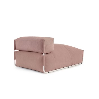 sofá-puf modular quadrado para área externa