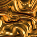 Pintura 3D ONDAS DOURADAS G4722 PINTDECOR