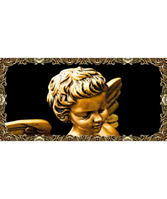Anjo de bronze com moldura G2288 Pintdecor