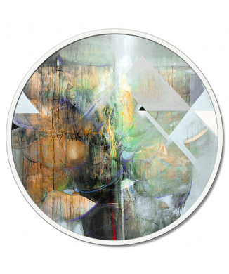 ARTE ABSTRATA EM BRANCO GT6434 PINTDECOR