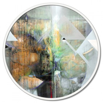 ARTE ABSTRATA EM BRANCO GT6434 PINTDECOR