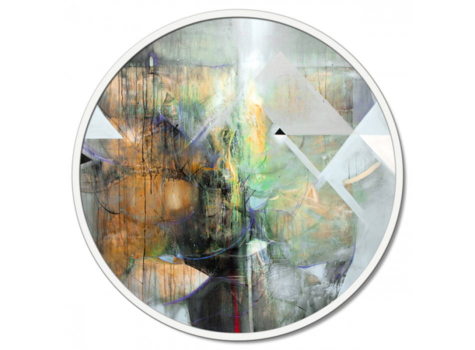 ARTE ABSTRATA EM BRANCO GT6434 PINTDECOR
