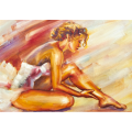Pintura BAILARINA À ESPERA G1752 PINTDECOR