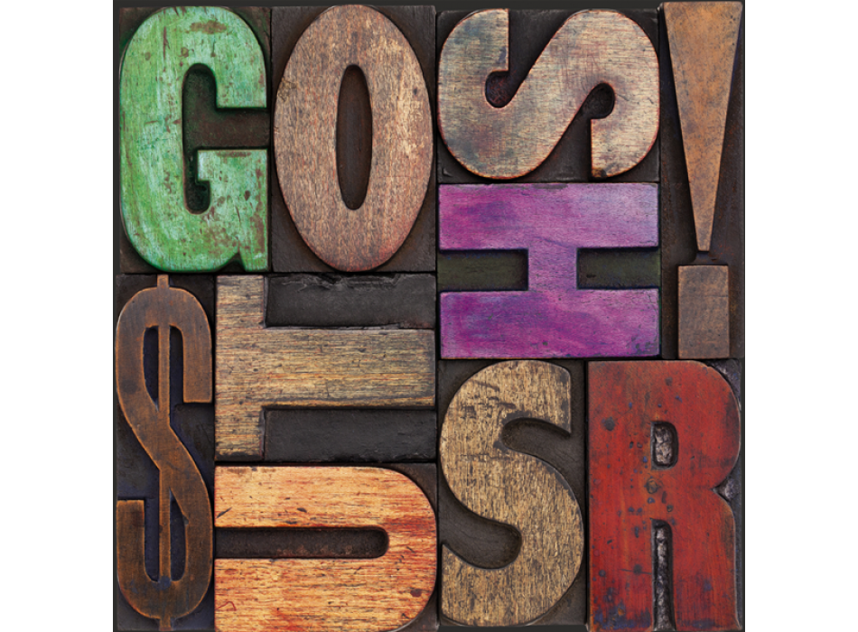 Frame TIPOGRAPHIC FONT G2188 PINTDECOR