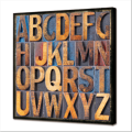 GL3456 PINTDECOR LETRAS DE MADEIRA COM QUADRO ILUMINADO