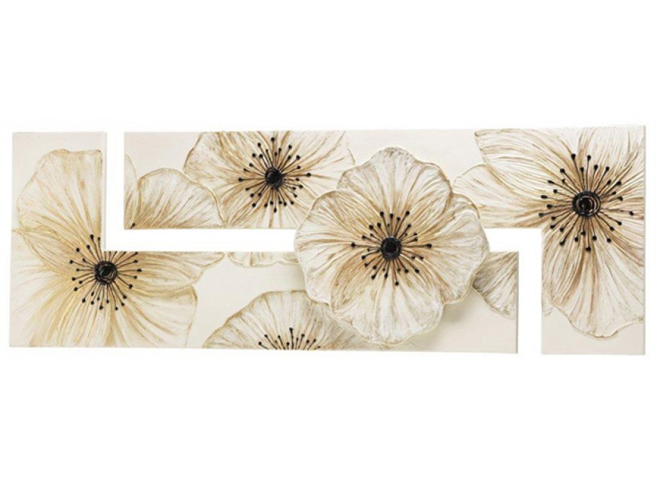 QUADRO DE PETÚNIA MARFIM P3416 PINTDECOR