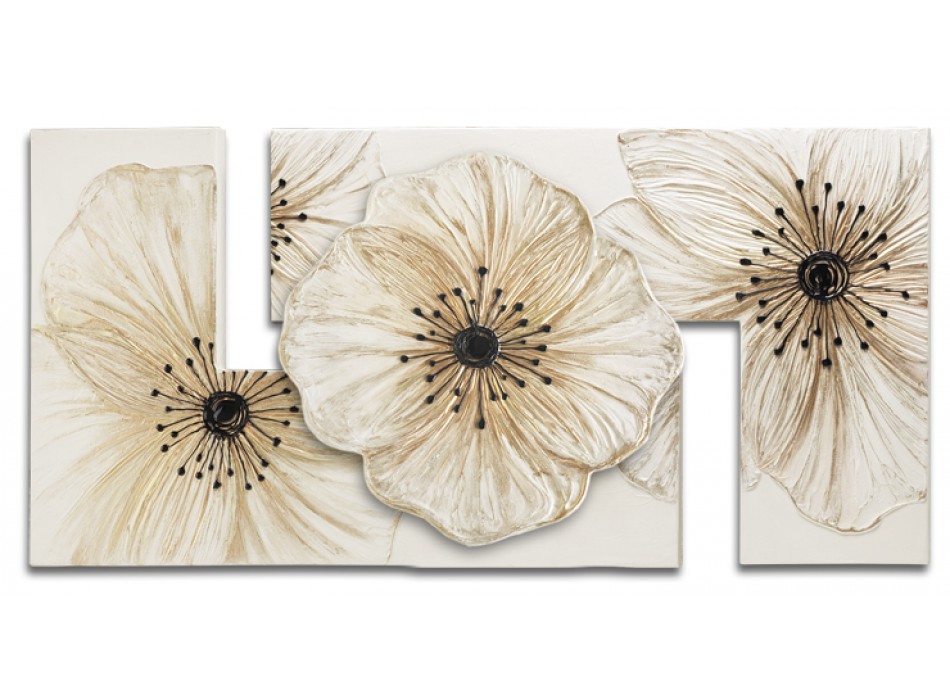 QUADRO DE PETÚNIA MARFIM P4076 PINTDECOR