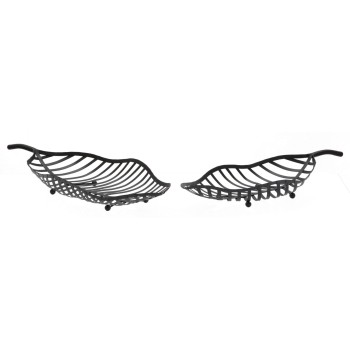 S/POCHETES LEAF PRETO PAR