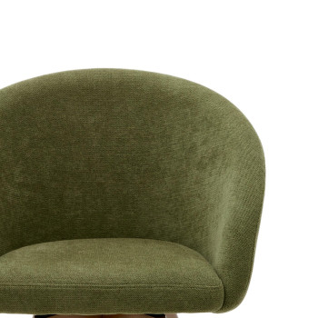 Cadeira giratória Marvin em chenille